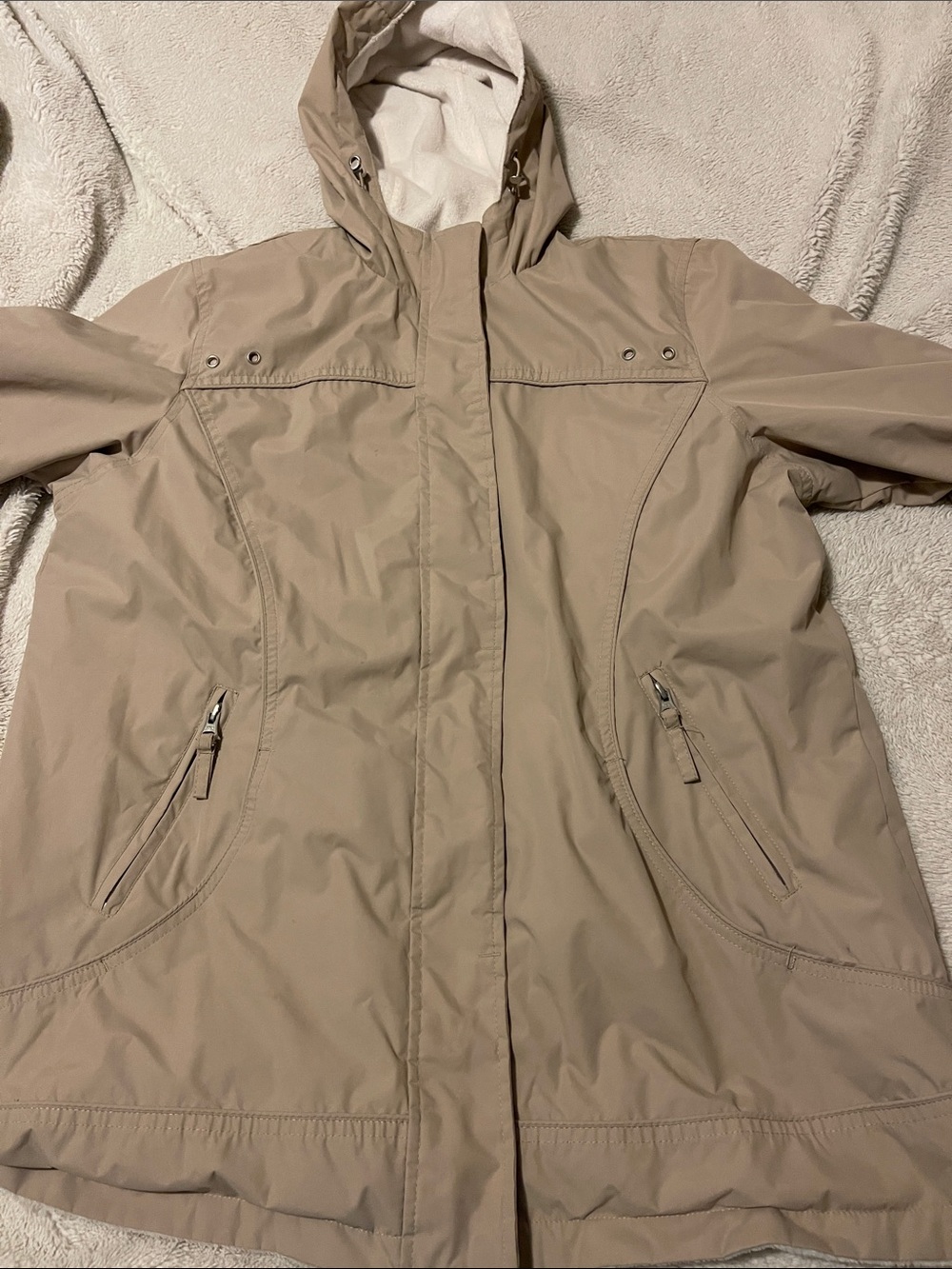 Cato Beige Hooded Women's reversible Jacket Women’s L beige